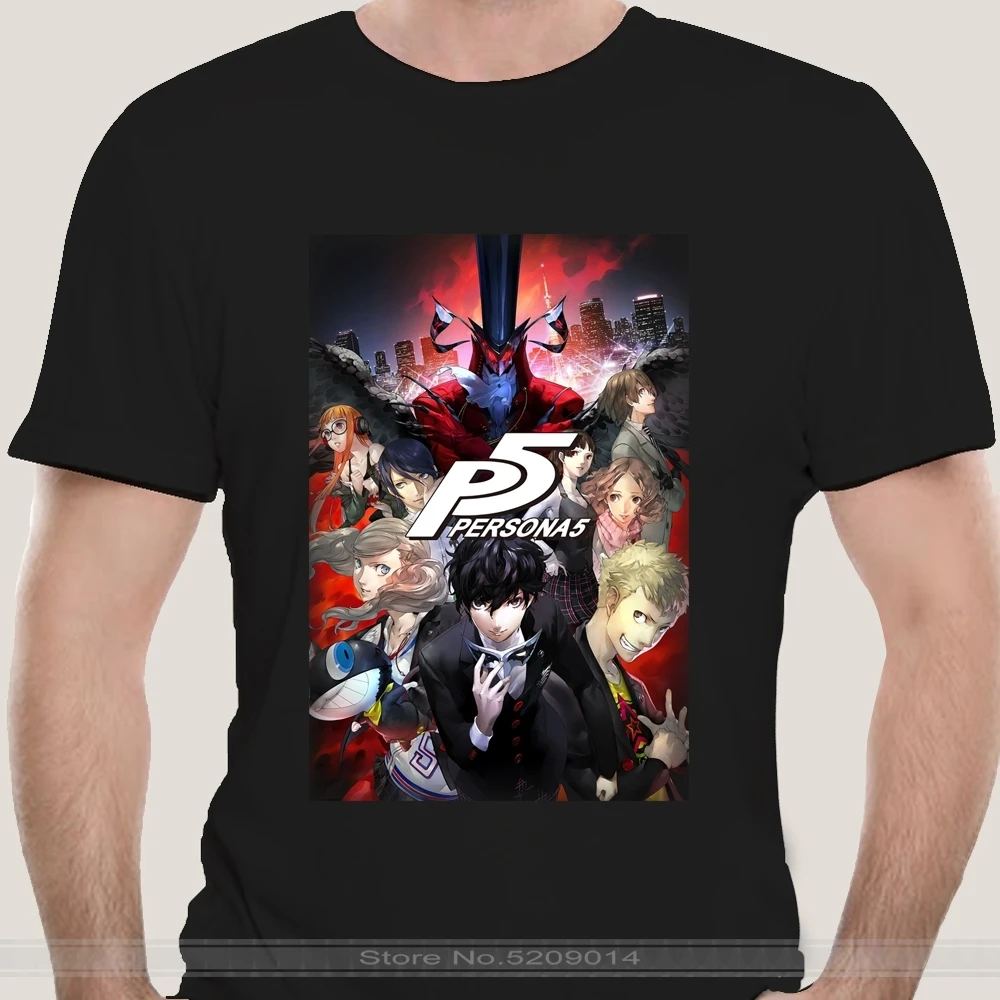 Футболка Persona 5 мужская с рисунком оригинальная мультяшная футболка унисекс