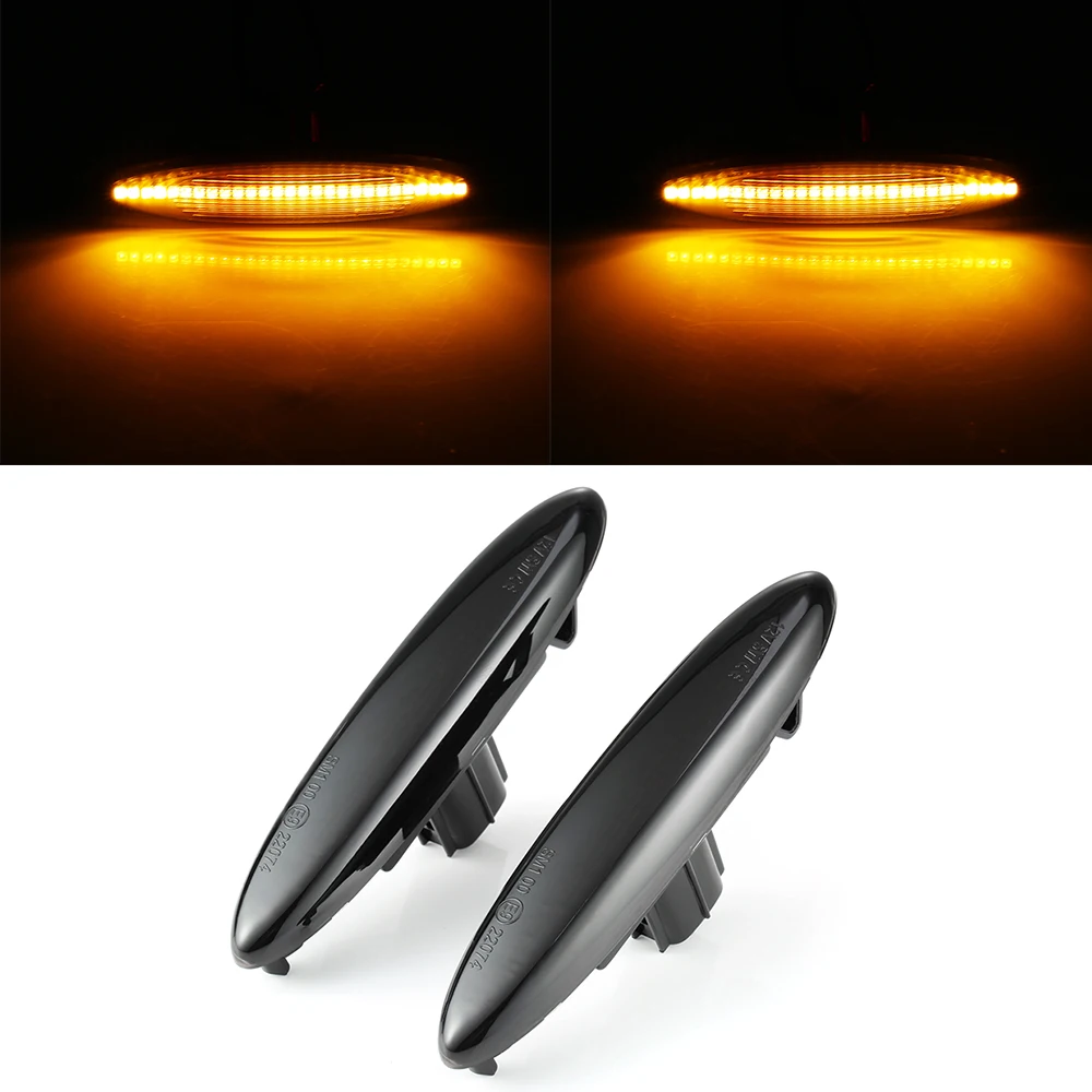

2pcs 3528SMD Side Marker LED Water Flow Turn Signal Light Lamp For Toyota Lexus IS250 IS350 Side Light