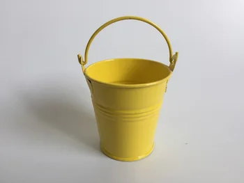 

100pcs/Lot D7XH7CM Tin pails Iron box baby shower Candy box Candle holder 160ML Mini Buckets