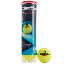 МЯЧИ ДЛЯ ИГРЫ В БОЛЬШОЙ ТЕННИС TB930 x 4 ШТ. ARTENGO Decathlon|Мячики| |