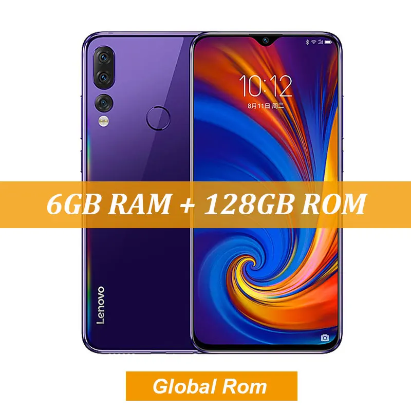 6GB 128GB Blue Lenovo Z5s с глобальной ПЗУ, 6 ГБ, 128 ГБ, Восьмиядерный мобильный телефон Snapdragon 710 AIE, дисплей 6,3 дюйма, 1080 P, задняя камера 16 МП, тройная камера QC 3,0 - Цвет: 6GB 128GB Blue