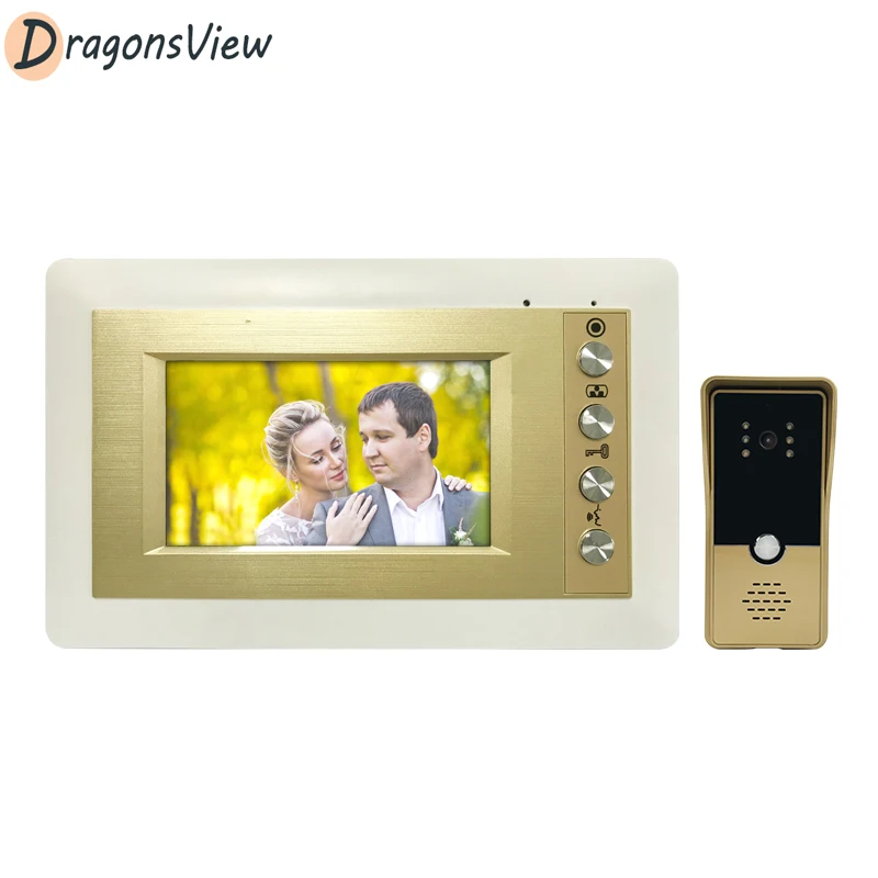 Видеодомофон Dragonsview 4 3 дюйма проводной видеодомофон 1000TVL дверной звонок камера