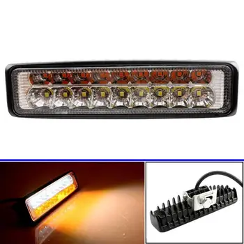 

Car Light 18LED Work Bar 18W 3030 1080LM IP67 Waterproof Dual-Color Car Spot Lamp for Off-Road Vehicle SUV Truck Motorcycle Boat