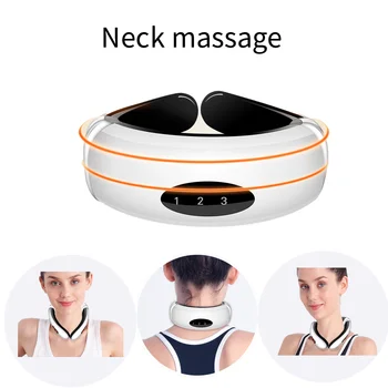 

Electric Portable Neck Masger Pulse Back Power Control Far Infrared Heating Pain Relief Tool Health Care Relaxation Machine