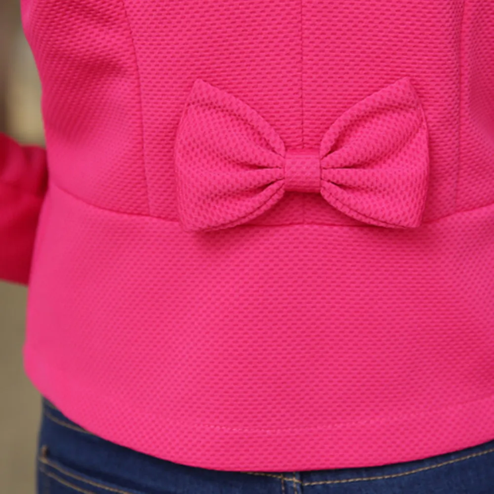 Новая мода женские топы тонкий костюм Офисная Женская короткая куртка SZ:S 3XL