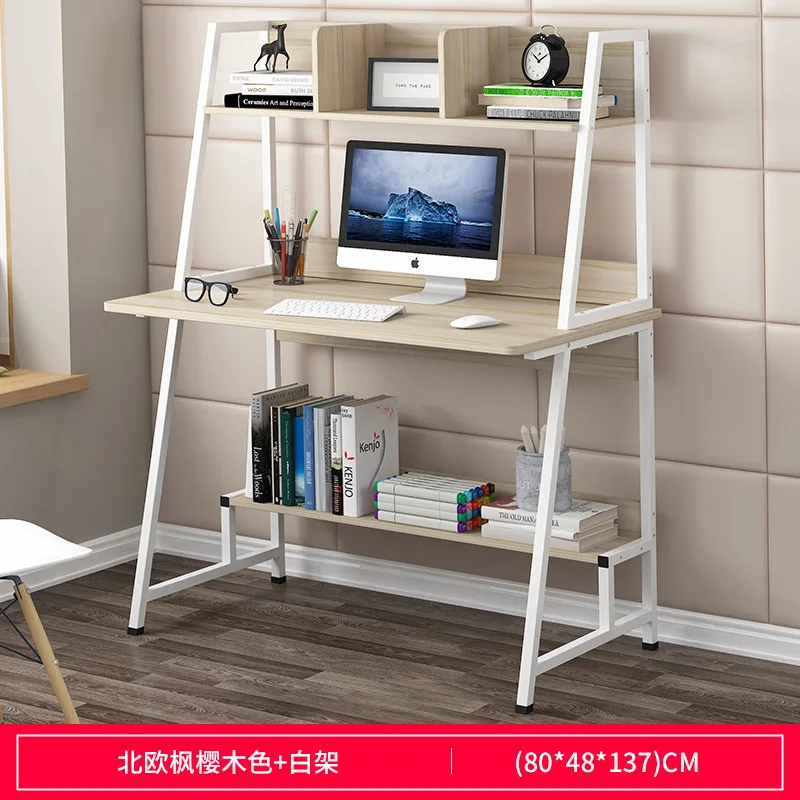 Style A 80CM Настольный стол простой и современный домашний стол для спальни простая книжная полка комбинированный Письменный Стол Офисный Компьютерный Стол - Цвет: Style A 80CM