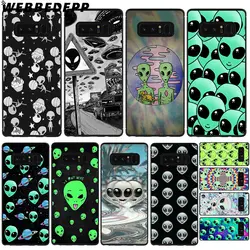 Мягкий чехол WEBBEDEPP Alien UFO Emoji для Samsung Galaxy A3 A5 A6 Plus A7 A8 A9 J6