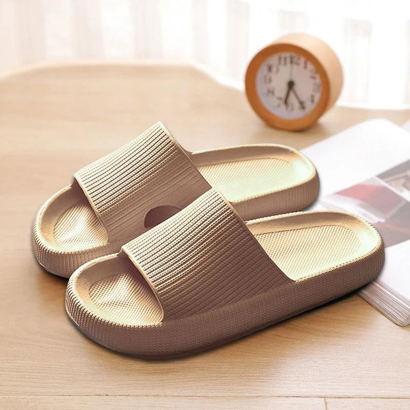 Thick Platform EVA Slippers Summer Beach Home Wearing Latest Technology-Super Soft Sole Anti-slip Shoes Indoor Fashion Slipper 