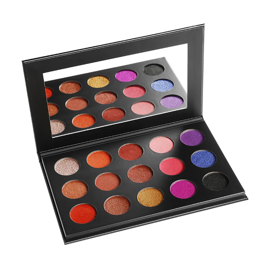15 Color Matte Glitter Eyeshadow Makeup Pallete Long Lasting Waterproof Cosmetic Kit Matte Eye Shadow Palette Shimmer And Shine - Цвет: Multicolor