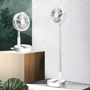 

Portable USB Charging Fan Folding Fans Home Desktop Landing Silent Humidifying Spray Fan Air Cooler Desktop Floor Standing Fan