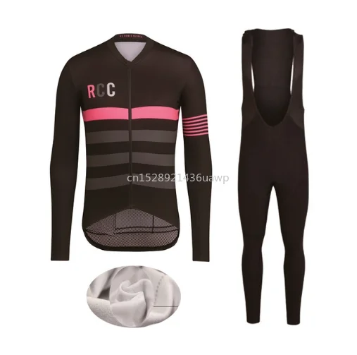 

RCC Northwave Winter Thermal Fleece Cycling Jersey Set Warmer Ropa Ciclismo Men Long Sleeve MTB Cycling Clothing Triathlon Suit