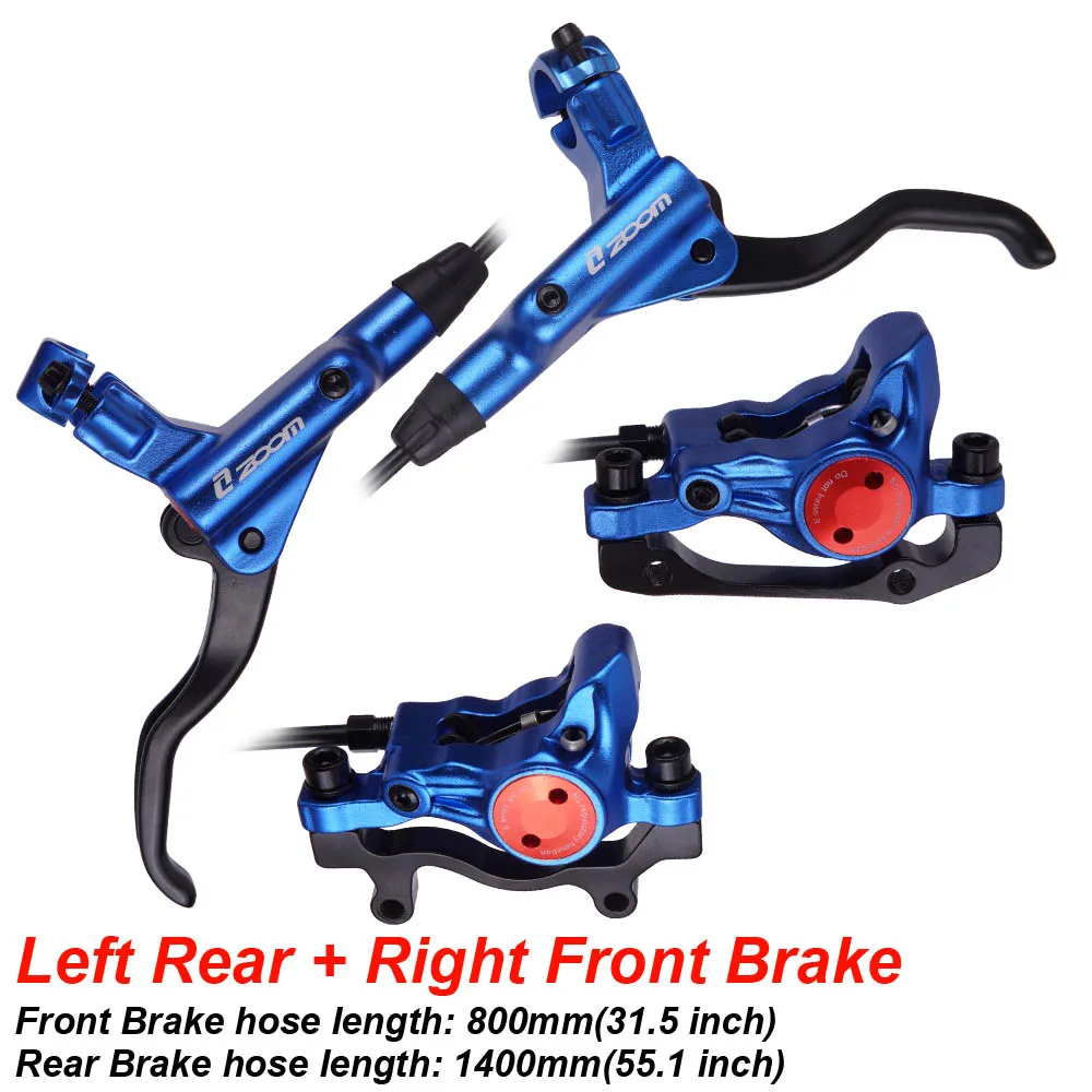 LR-RF Blue ZTTO MTB шоссейный велосипед линия Тяговая гидравлическая Дисковая тормозная штангенциркуль Передняя Задняя 800/1400 мм горный велосипед масло дисковый тормоз E-BIKE - Цвет: LR-RF Blue