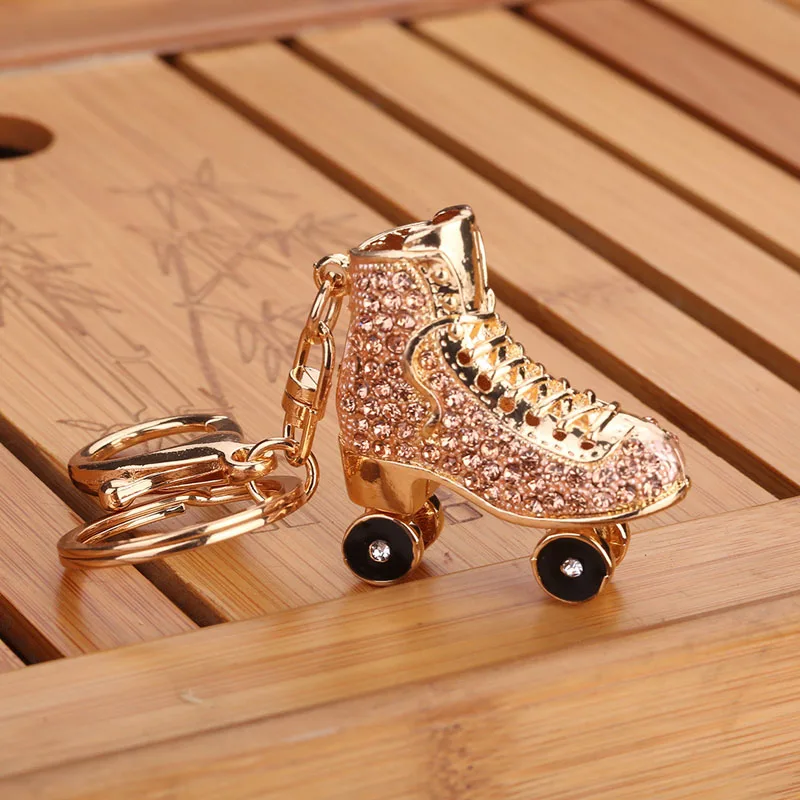 Подвеска для ключей сумок подвеска держатель ключей роликовая обувь для роликов кристалл брелок ювелирный брелок для женщин и девушек подарки AIC88