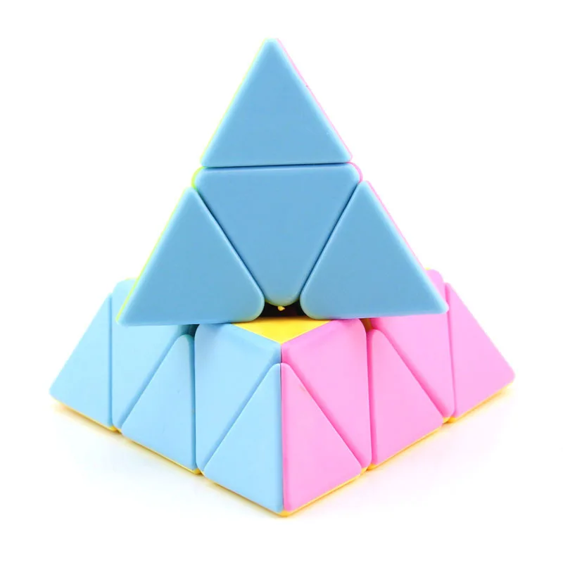 

Pan New Three Layer Pyramid Rubik's Cube Heyue Color 3-Order Solid Color Rubik's Cube Relaxation Fun Creative Toy Wholesale
