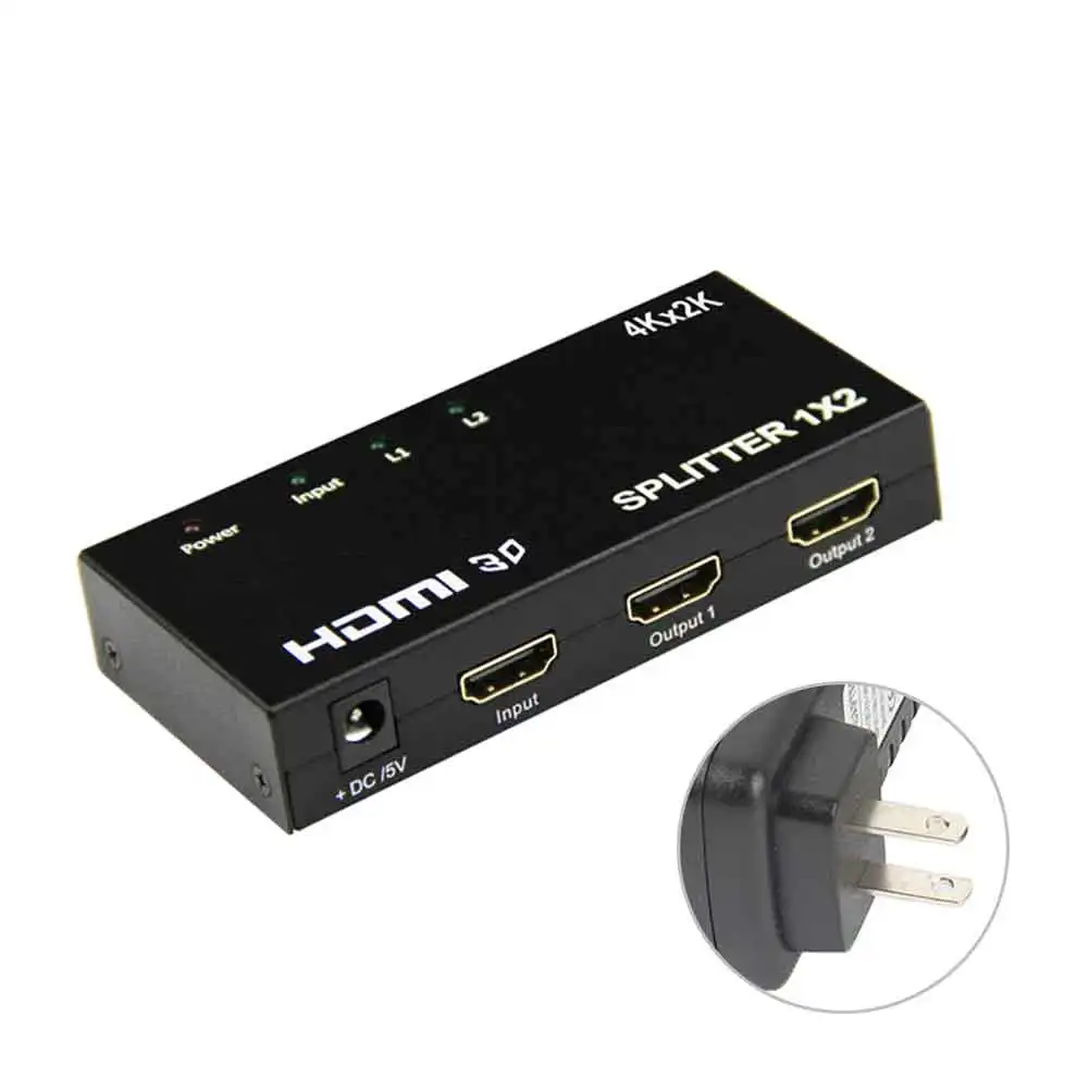 HDMI Автоматический коммутатор Поддержка 3D Full HD1080P 1x2 HDMI коммутатор 1x2 HDMI сплиттер HDMI порт HDMI для ПК HDTV DVD