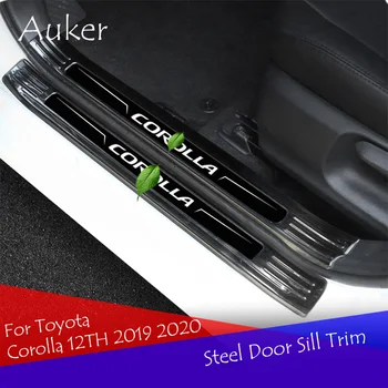 

Car door sill plate trim welcome pedal car accessories Stainless Steel Car Styling For Toyota Corolla 12TH 2019 2020