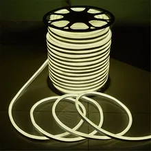 30M LED Neon Light Lamp 2835 LED Flexible Neon Rope Strip Light Waterproof IP67 120LEDs/m led Light Strip with Power Supply 110V