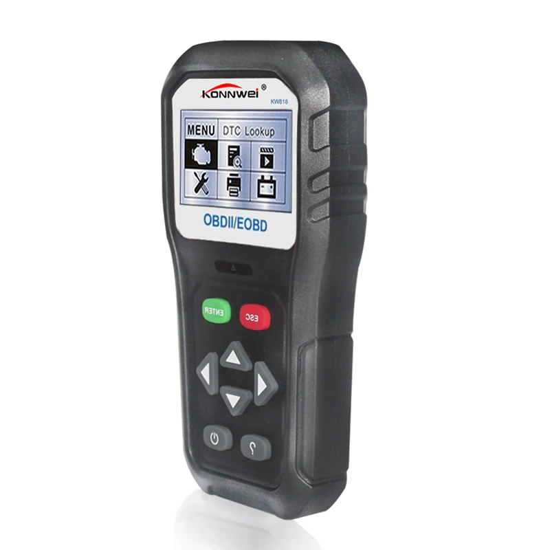 Двухцветный дополнительный KONNWEI KW818 OBD Код двигателя считыватель автомобиля диагностики неисправностей сканер тестер код считыватель инструмент