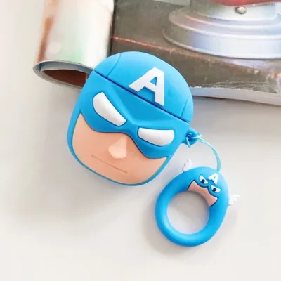 V-76 Милый мобильный телефон Motorola брелок Силиконовый чехол для Apple Airpods 1 2 Чехол брелок кольцо наушники чехол для наушников - Цвет: V-76