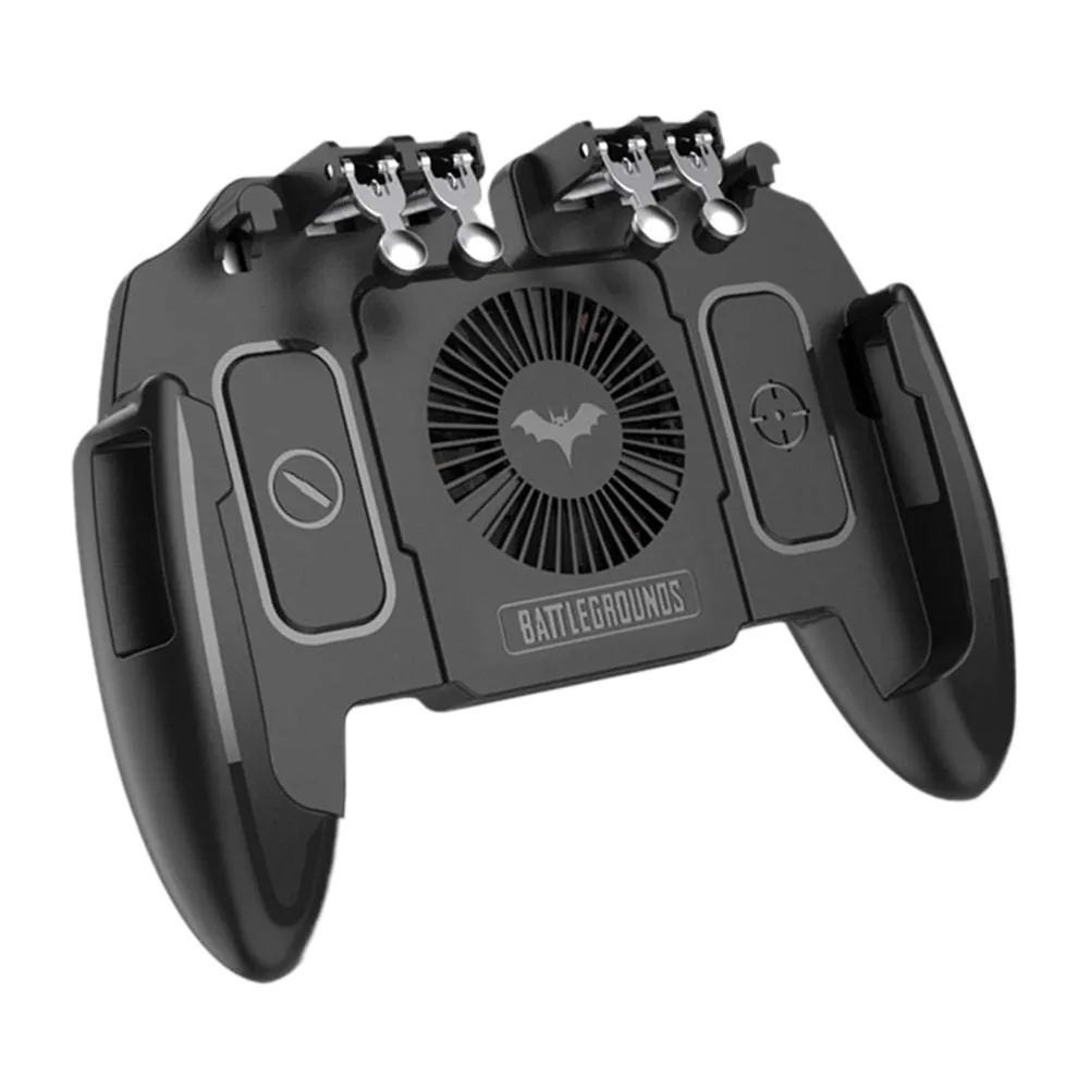 Мобильный игровой контроллер PUBG с 6 триггеров мобильного телефона игровой джойстик с охлаждающим вентилятором