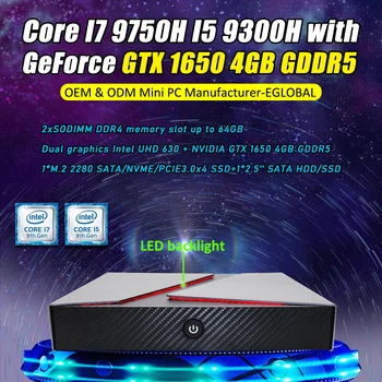

9th Gen Gaming Mini Pc Coffee Lake Intel Core i5 9300H 4 cores 8 threads 2.4GHz up to 4.1GHz 8MB cache TDP 45W UHD Graphics 630