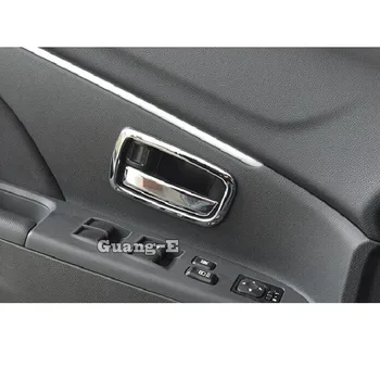 

For Mitsubishi ASX 2013 2014 2015 Car Styling Cover Trims ABS Chrome Body Door Interior Inner Built Handle Bowl 4pcs