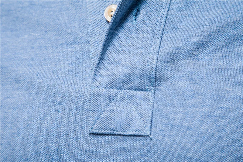 Men's Solid Color Classic Polo Shirt - Image 3