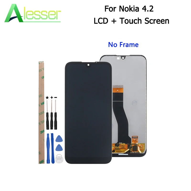 

Alesser For Nokia 4.2 LCD Display And Touch Screen Digitizer Assembly Replacement 5.71'' For Nokia 4.2 With Tools And Adhesive