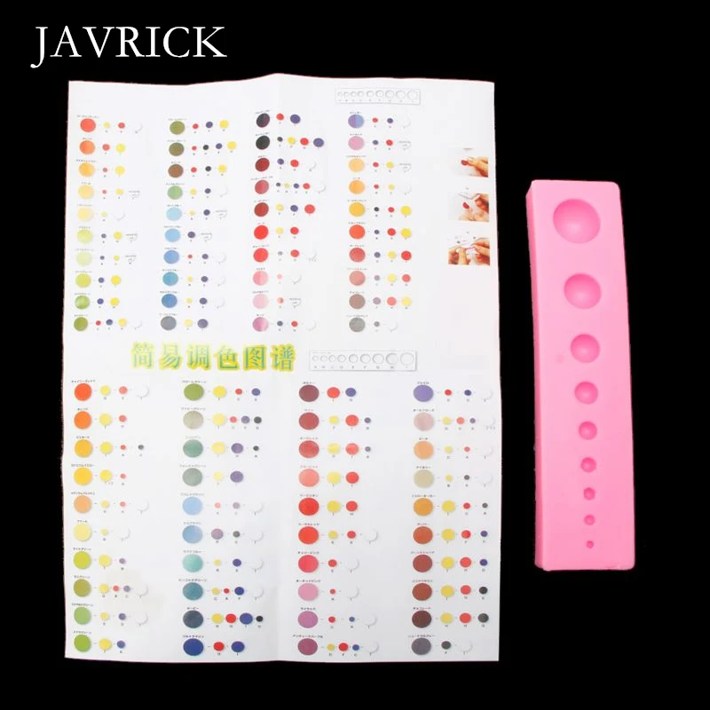 

1 Set Resin Color Tone Silicone Palettes Color Match Map Resin Jewelry Tools Kit Craft Tool DIY Accessories Jewelry Making Tool