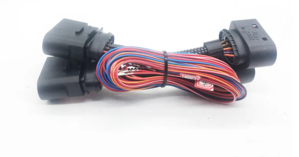 HID светодиодный фары 10-14 Pin конверсии линии обновления галогенные фары в ксенон светодиодный кабель адаптера для Octavia