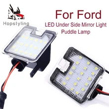 2 шт. для Ford Kuga Фокус C-Max побег Mondeo S-Max светодиодный зеркала лужи светильник под зеркало светильник авто-Стайлинг авто Замена