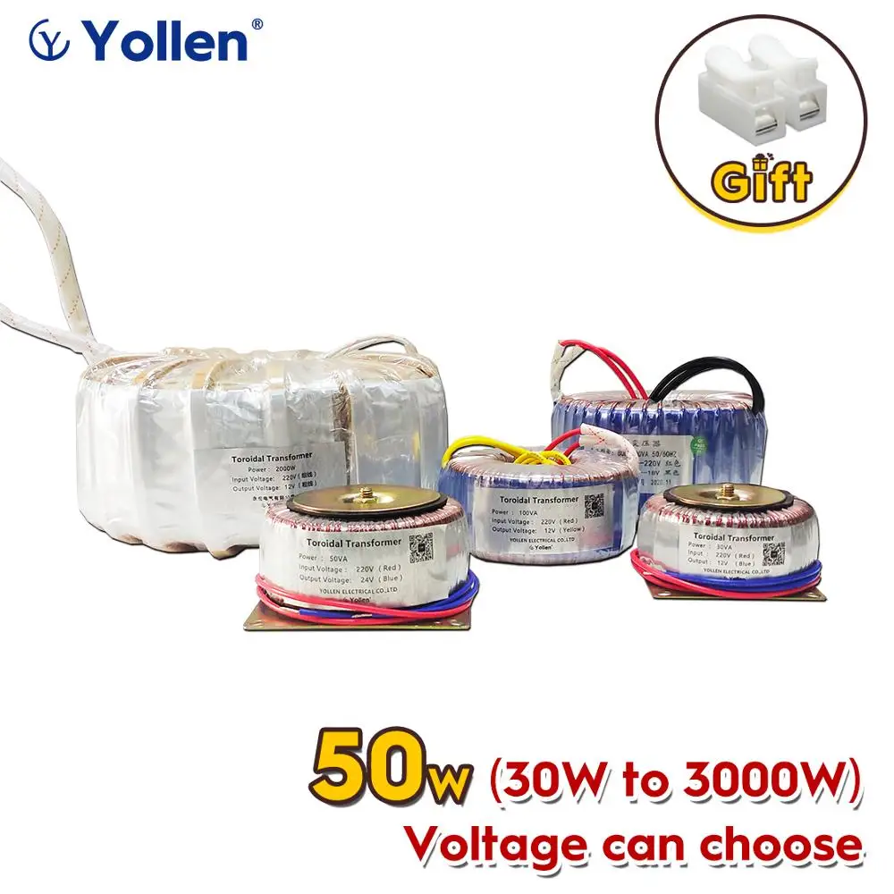 Trasformatore Di Potenza Toroidale Ad Anello Personalizzato 50W 50Va Per Tensione Speciale