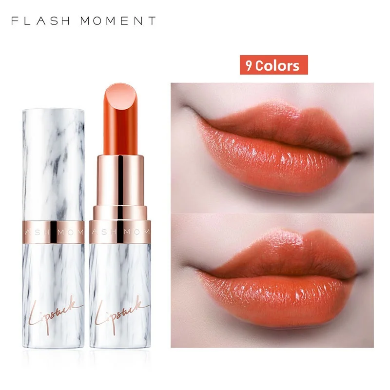 Marble Velvet Matte Lipstick Waterproof Long Lasting Lip Stick Sexy Red Brown Pigments Makeup Beauty Lips Makeup 9 Colors