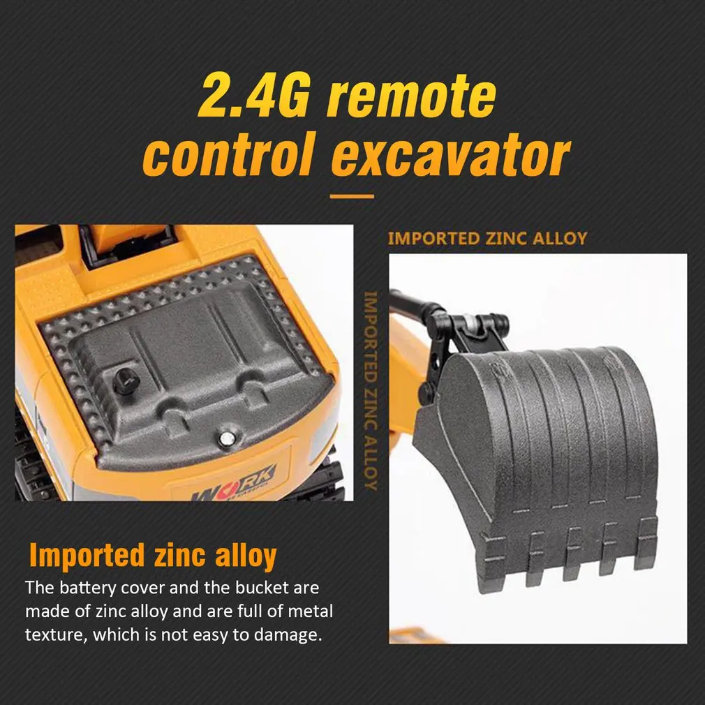 RC Simulation Toy RC Excavator Remote Control Vehicle With Light For Boys Universal Remote Control Toys Children Collection Toys RC Simulation Toy RC Excavator Remote Control Vehicle With Light For Boys Universal Remote Control Toys Children Collection Toys