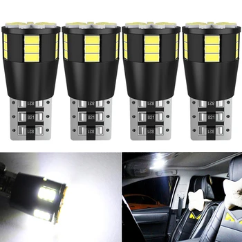 

4X W5W T10 LED Bulbs Car Parking Position Lamps Interior Map Dome Lights White 12v For Land Rover Jeep Tesla Chevrolet Fiat Lada