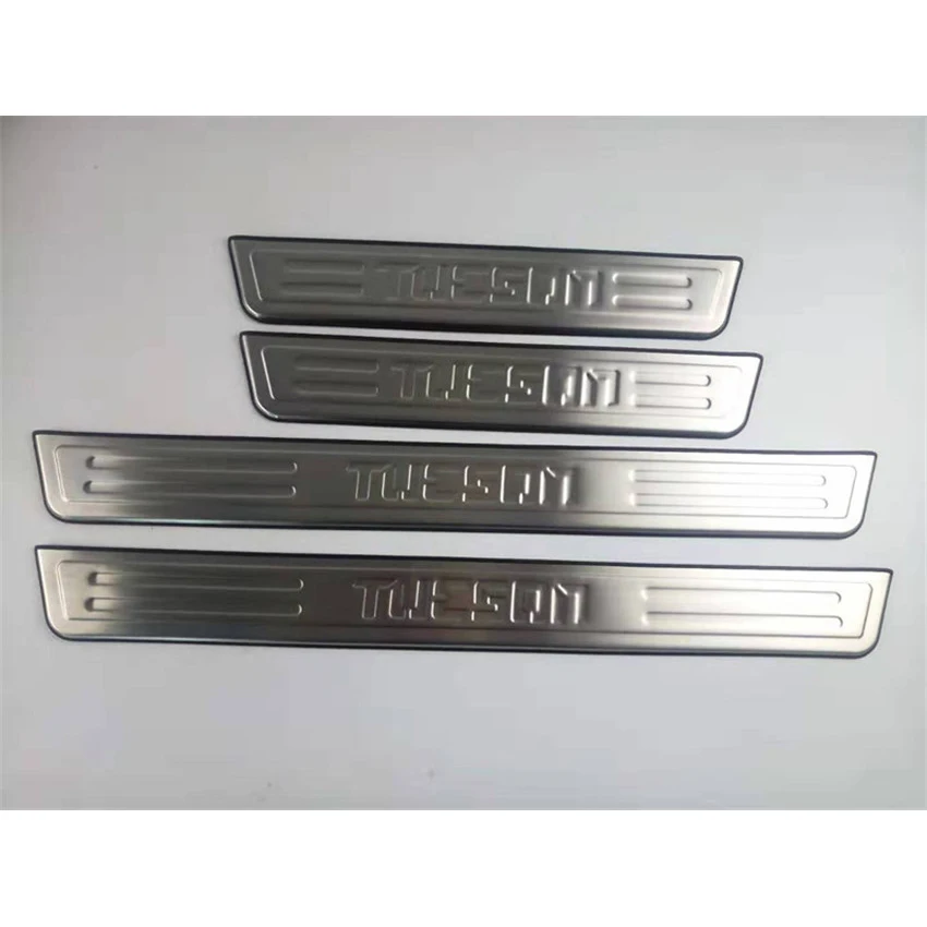 4 шт./лот для 2006- hyundai TUCSON нержавеющая сталь накладка на дверь педаль подоконника автомобильные аксессуары