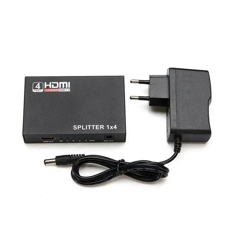 4K сплиттер UHD 3D HD HDMI сплиттер 1X4 HDMI сплиттер порт переключатель повторитель DVD PS3 1080p 1X4 усилитель для HDT Z4N5