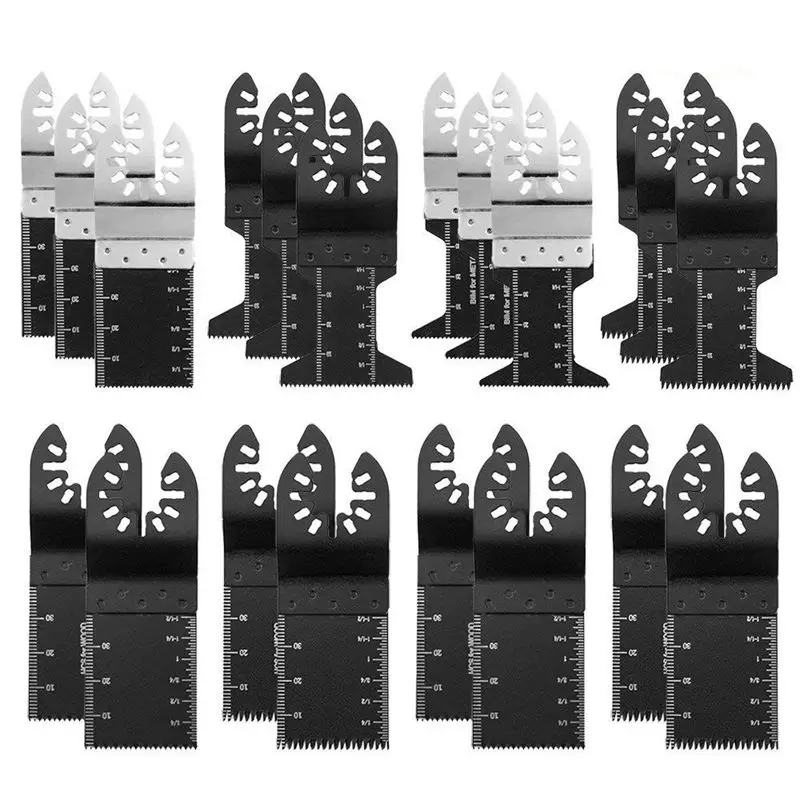 

New 20Pcs Professional Oscillating Tool Blades Quick Release Saw Blade for Wood Metal Plastic Cutting for Fein Multimaster, Ryob