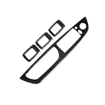 

Carbon Fiber For bmw x6 e71 x5 e70 Window Lifter Control Frame Window Switch Decor Armrest Panel Trim car Interior accessories