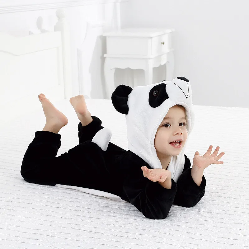 Cute Baby Animal Cosplay Costumes Kids Animals Panda Jumpsuit Hooded Birthday Party Role Play Disfraz for Girl Boy Dress Up Cute Baby Animal Cosplay Costumes Kids Animals Panda Jumpsuit Hooded Birthday Party Role Play Disfraz for Girl Boy Dress Up