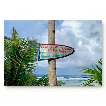 

Summer Sea Tropical Plants Sky Signage Living Room Doormat Home Environmental Protection Bathroom Door Non-slip Floor Mat