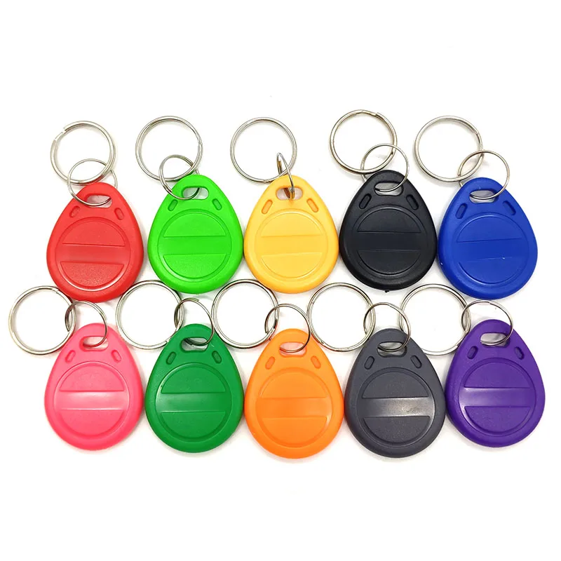 100pcs T5577 EM4305 Rewritable 125KHz RFID Tag Writable Rewrite Duplicate Copy EM4100 Card Key Fob Proximity ID Token Keyfobs