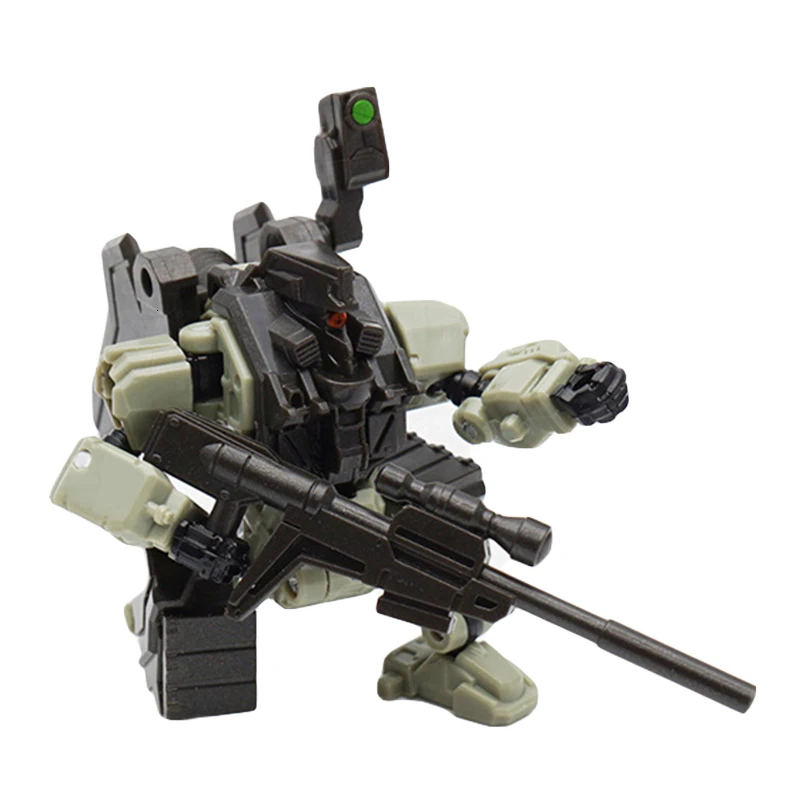 

Lost Planet MFT MS06 MS-06 Transformation Action Figure Mech Fans Toy Movie Model ABS 8cm Power Suit Sniper Deformation KO Robot