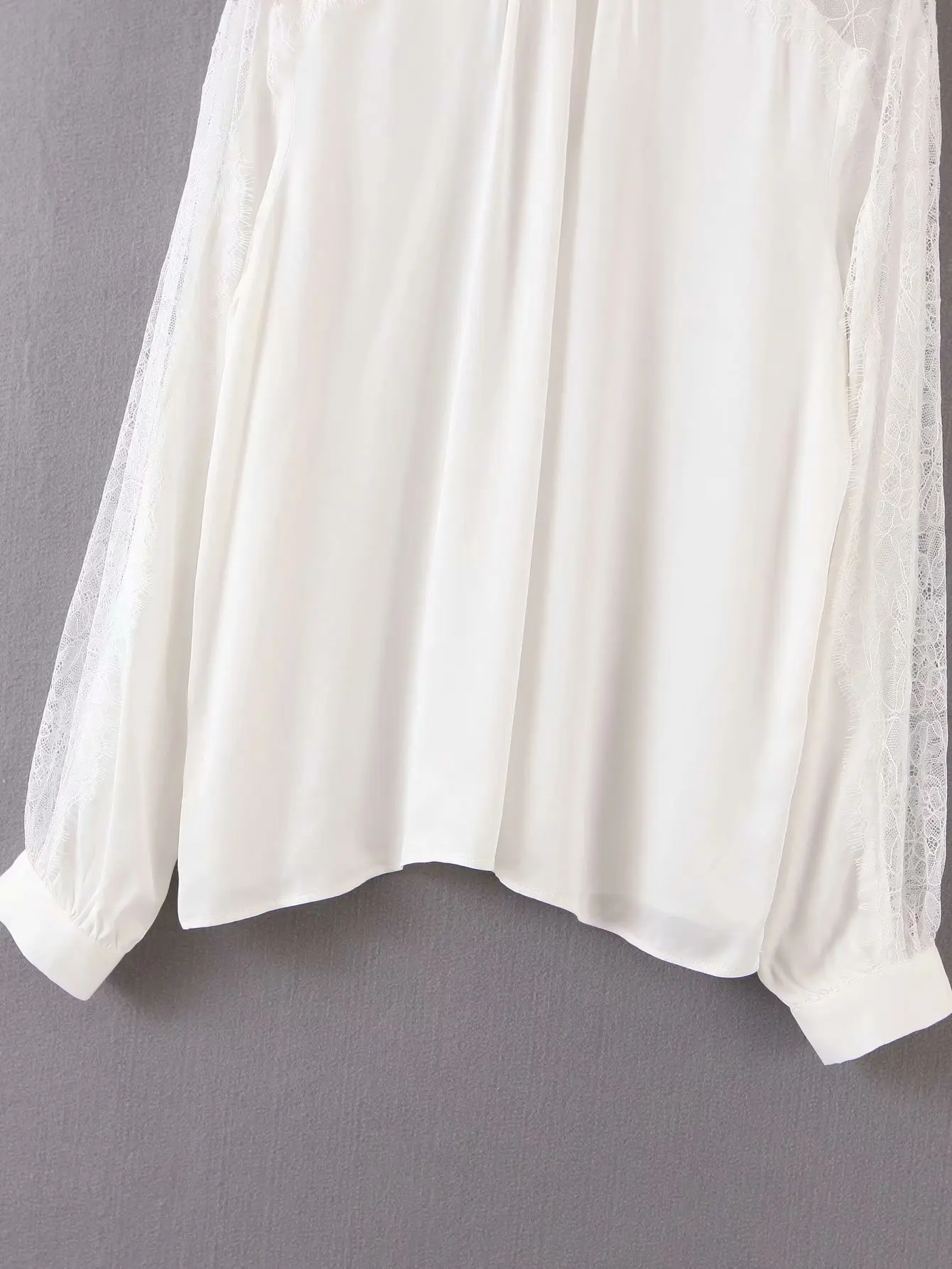 Новая атласная Женская блузка Топы Блузы-водолазки одежда Blusas Camisas Mujer