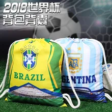 Кубок мира по футболу вентилятор рюкзак оба плеча посылка принимает мешок луч карман