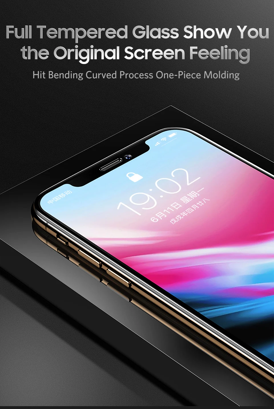 Benks KingKong закаленное стекло 9H 3D полное покрытие Защитная пленка для экрана для iPhone11 Pro Max X XS MAX XR закаленное стекло Защита