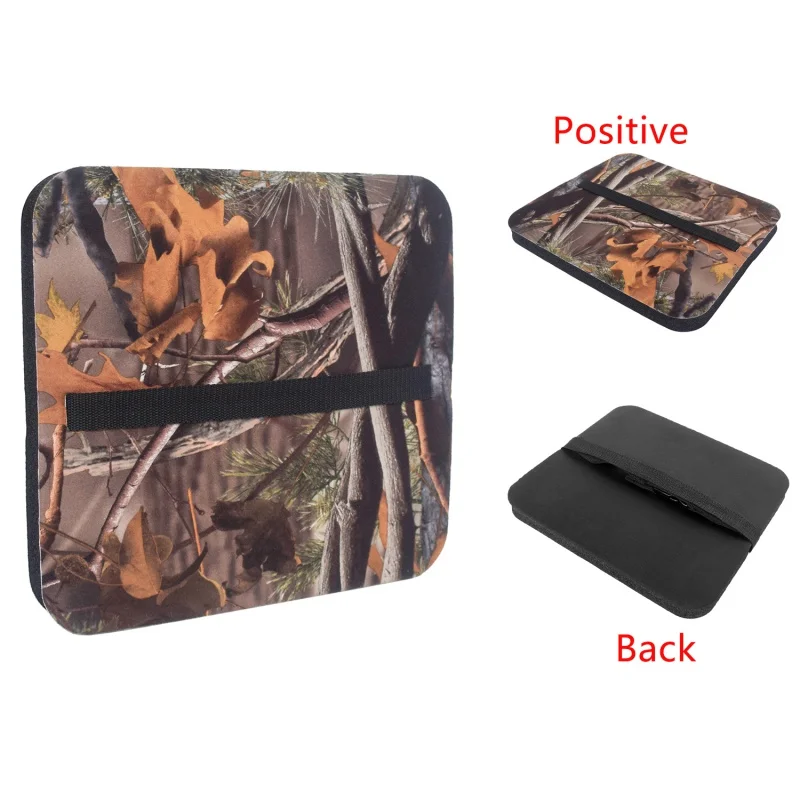 Hunting Seat Cushion Camo Foam Mat Stadium Seat Pad with Adjustable Strap  Moisture Proof Sitting Pad for Camping Fishing