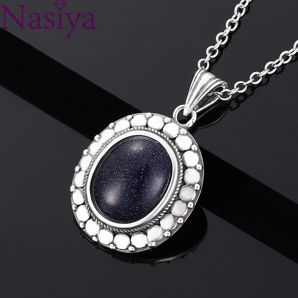 Ожерелье с подвеской из стерлингового серебра S925 пробы винтажное ювелирное