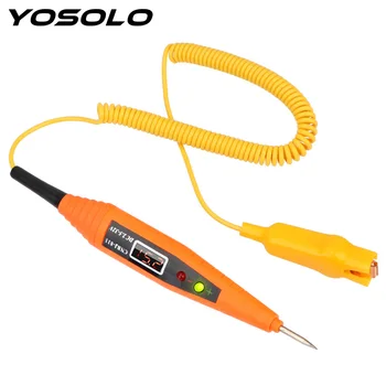 

YOSOLO Voltage Test Pen Power Probe Pencil Digital Display Car Electrical Circuit Test Pen Electrical Diagnostic Tool Detector