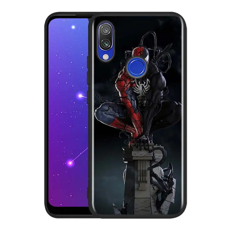 Spiderman And Venom Silicone Cover For Xiaomi Redmi 10 9T 9 9C 9A 9AT 9i 8 8A 7 6 Pro 7A 6A 5 5A 4X S2 Plus Phone Case cell phone pouch with strap